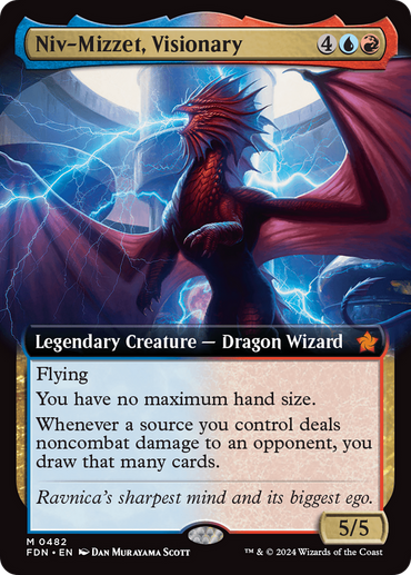 Niv-Mizzet, Visionary (Extended Art) [Foundations] 