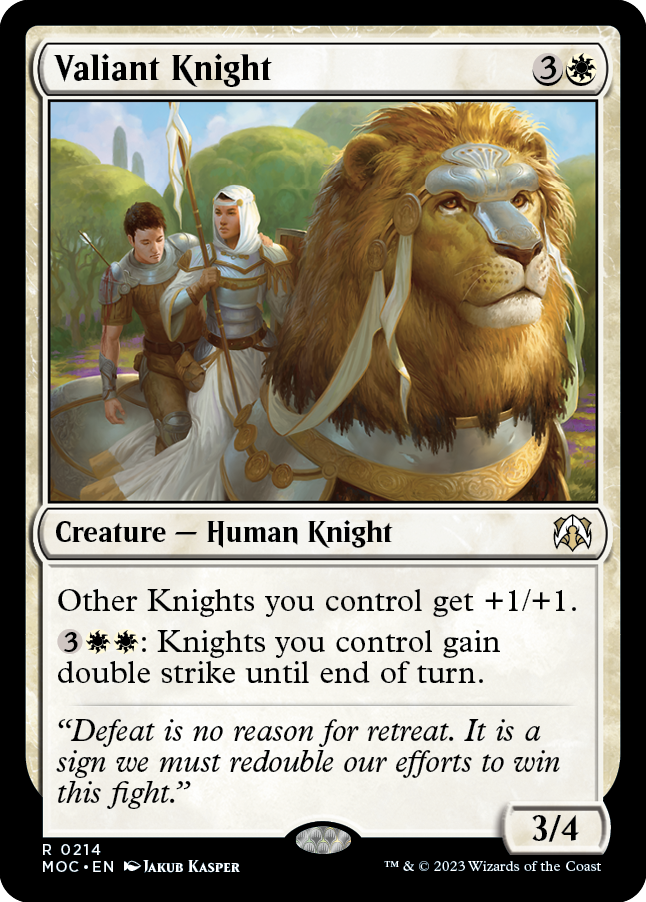 Valiant Knight [March of the Machine Commander] 