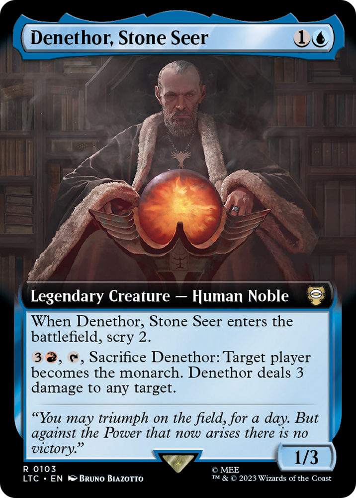 Denethor, Stone Seer (Extended Art) [The Lord of the Rings: Tales of Middle-Earth Commander] 