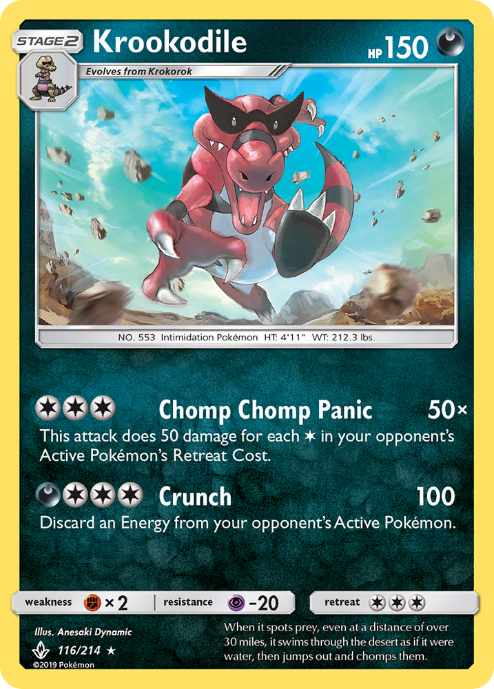 Krookodile (116/214) [Sun &amp; Moon: Unbroken Bonds] 