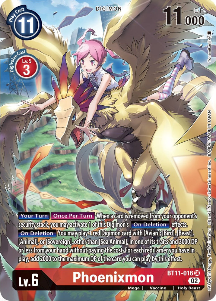 Phoenixmon [BT11-016] (Alternate Art) [Dimensional Phase] 