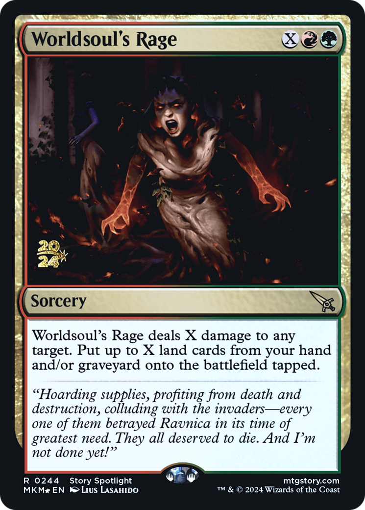 Worldsoul's Rage [Murders at Karlov Manor Prerelease Promos] 