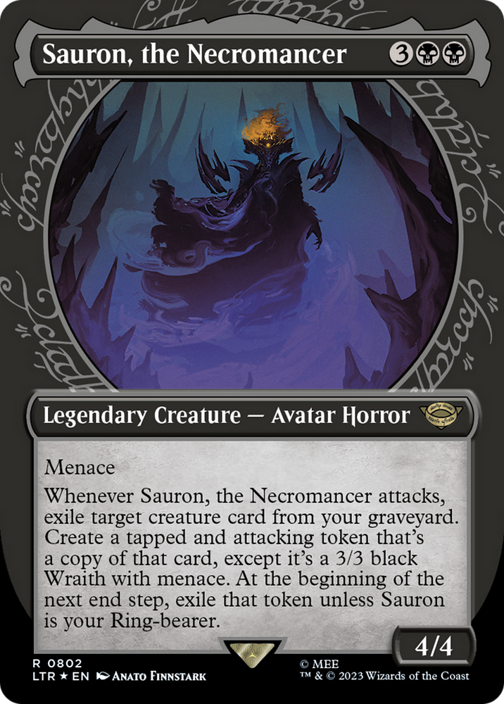 Sauron, the Necromancer (Showcase) (Surge Foil) [The Lord of the Rings: Tales of Middle-Earth] 