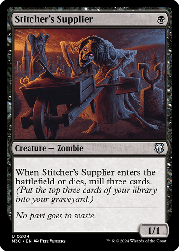 Stitcher's Supplier (Ripple Foil) [Modern Horizons 3 Commander] 