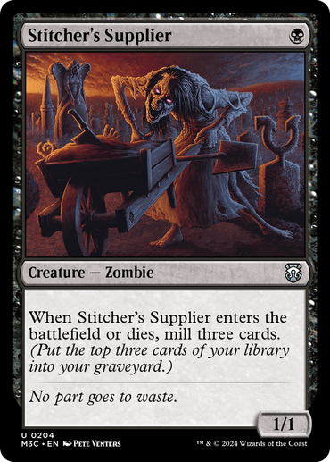 Stitcher's Supplier (Ripple Foil) [Modern Horizons 3 Commander]