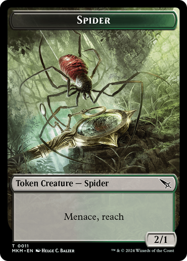 Spider Token [Murders at Karlov Manor Tokens] 