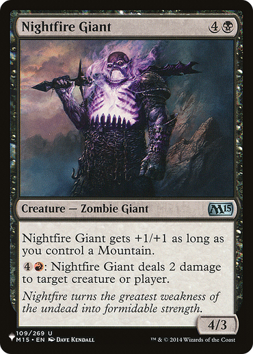 Nightfire Giant [The List Reprints] 