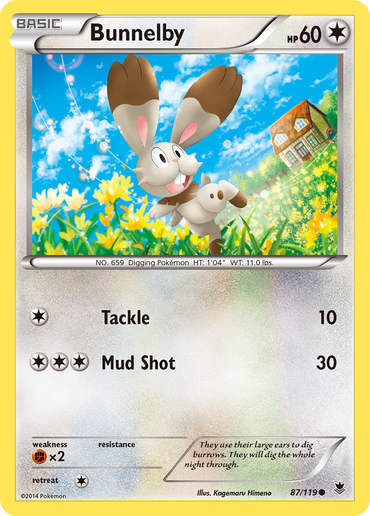Bunnelby (87/119) [XY: Phantom Forces] 