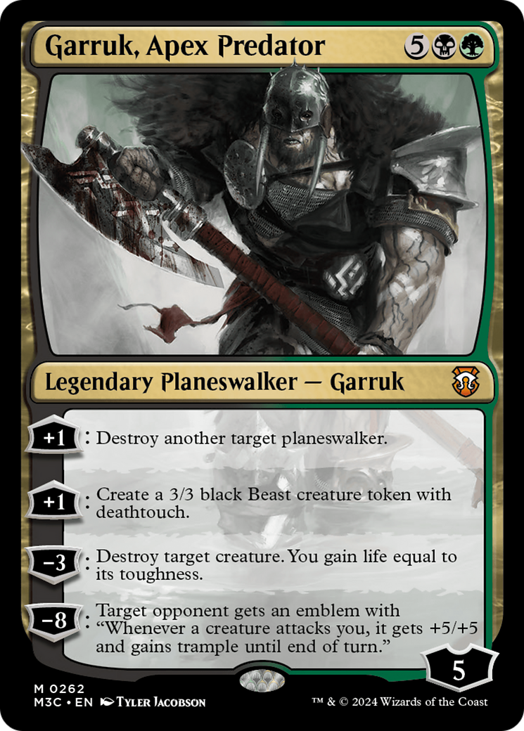 Garruk, Apex Predator (Ripple Foil) [Modern Horizons 3 Commander] 