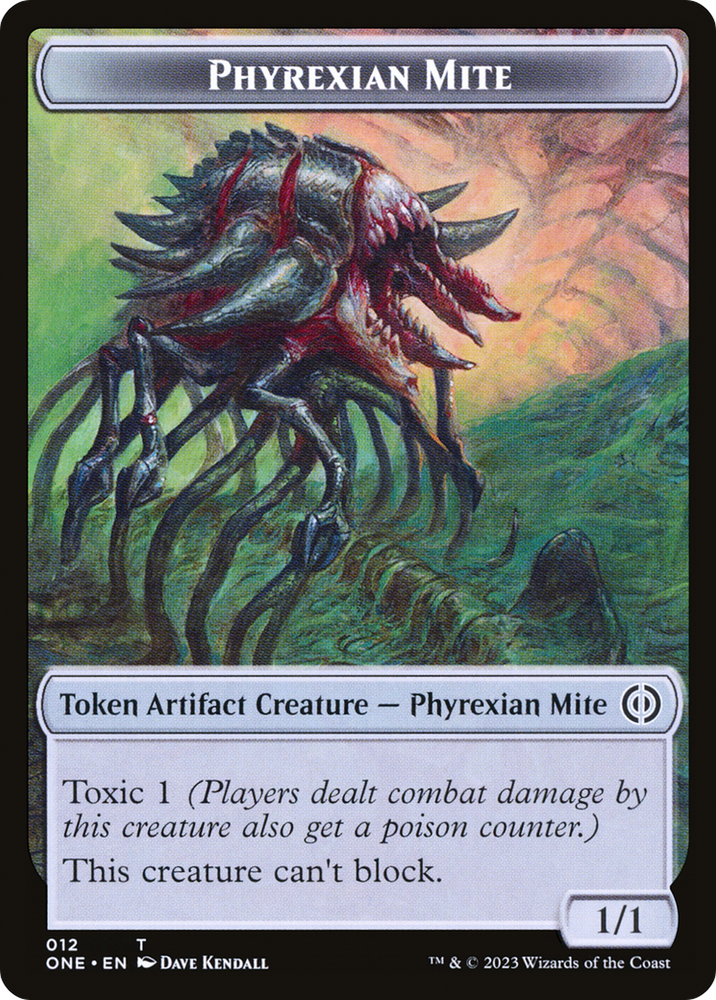 Phyrexian Mite Token (12) [Phyrexia: All Will Be One Tokens] 