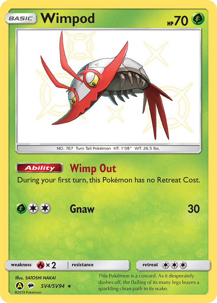 Wimpod (SV4/SV94) [Sun &amp; Moon: Hidden Fates - Shiny Vault] 