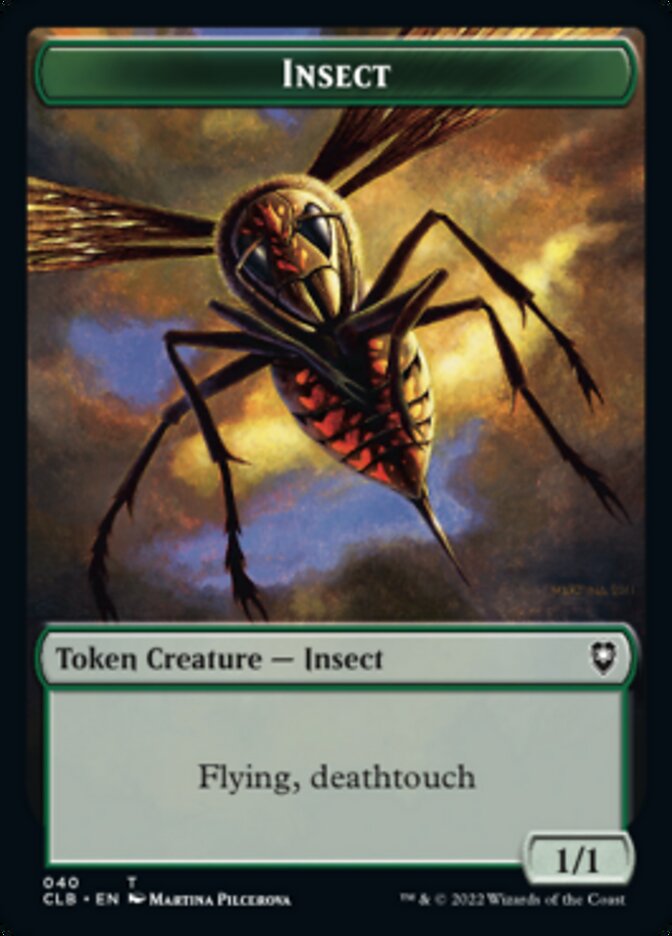 Wolf // Insect Double-Sided Token [Commander Legends: Battle for Baldur's Gate Tokens] 