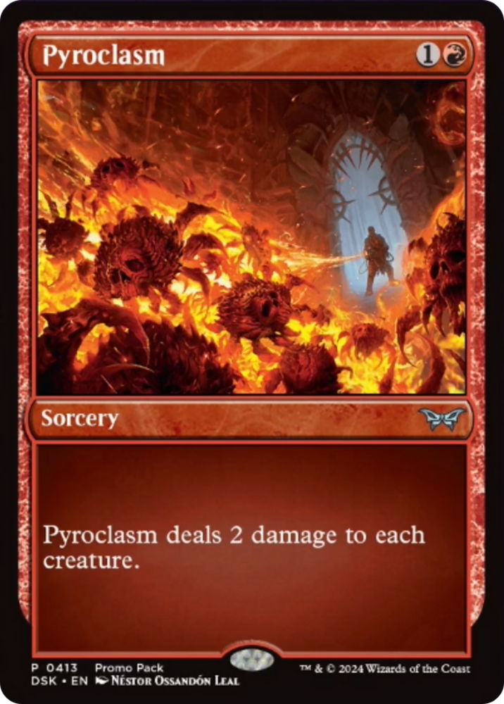 Pyroclasm [Duskmourn: House of Horror Promos] 