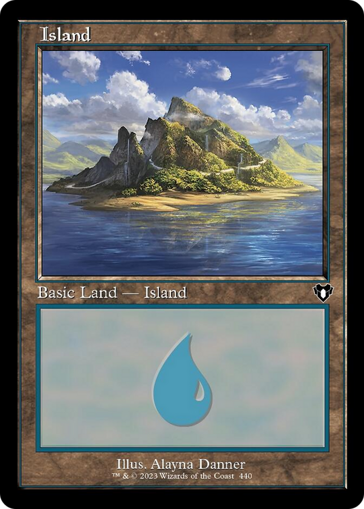 Island (440) (Retro) [Commander Masters] 