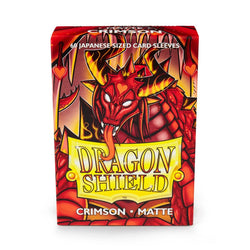 Dragon Shield: Japanese Size 60ct Sleeves - Crimson (Matte) 