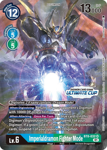 Imperialdramon Fighter Mode [BT8-032] (April Ultimate Cup 2022) [New Awakening Promos] 