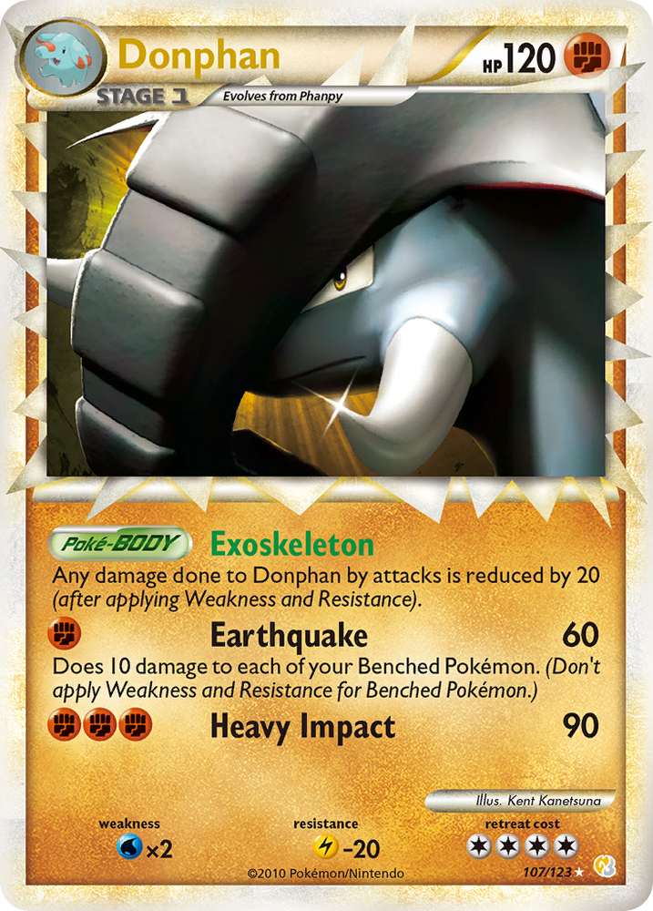 Donphan (107/123) [HeartGold &amp; SoulSilver: Base Set] 