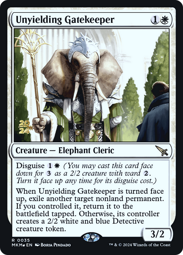 Unyielding Gatekeeper [Murders at Karlov Manor Prerelease Promos] 