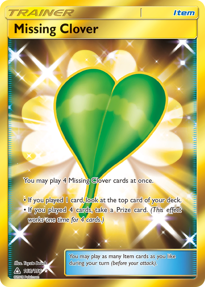 Missing Clover (168/156) [Sun &amp; Moon: Ultra Prism] 