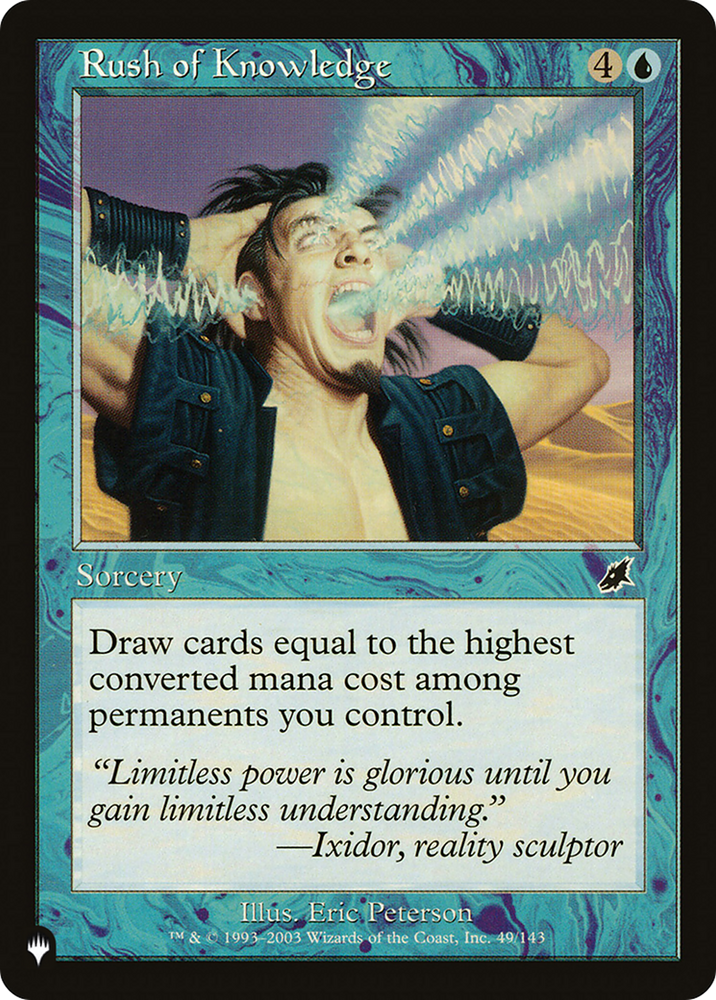 Rush of Knowledge [The List Reprints] 