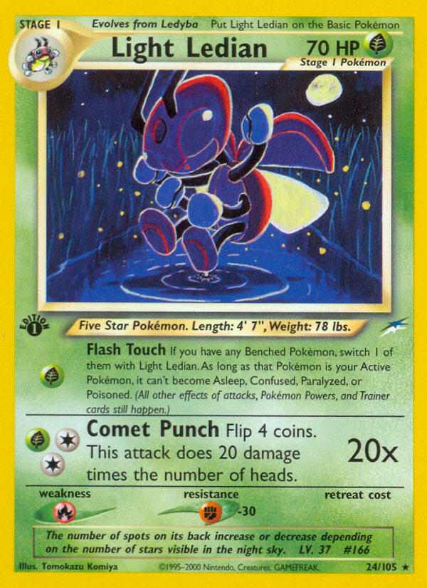Light Ledian (24/105) [Neo Destiny 1st Edition] 