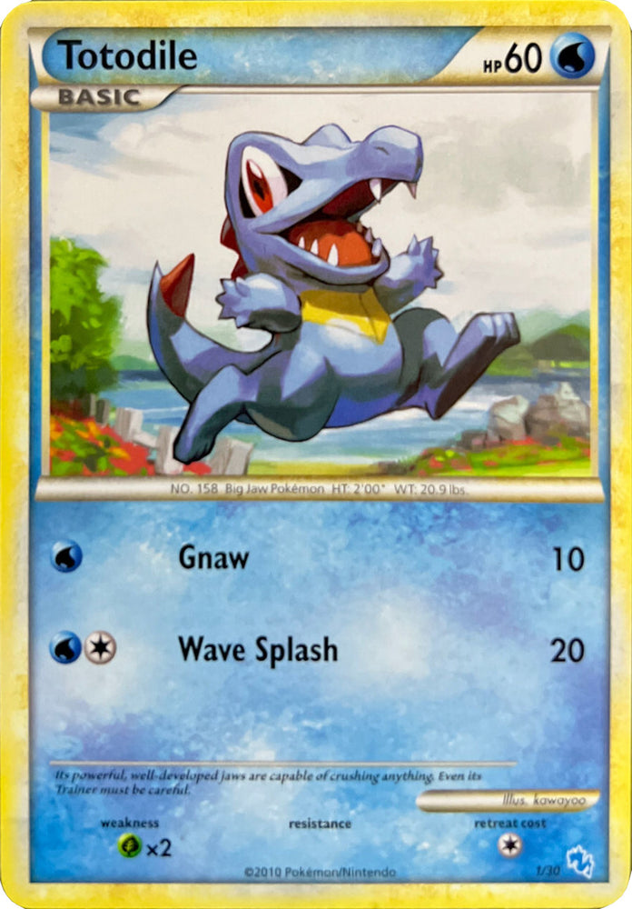 Totodile (1/30) [HeartGold &amp; SoulSilver: Trainer Kit - Gyarados] 