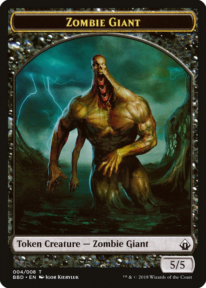 Zombie Giant Token [Battlebond Tokens] 