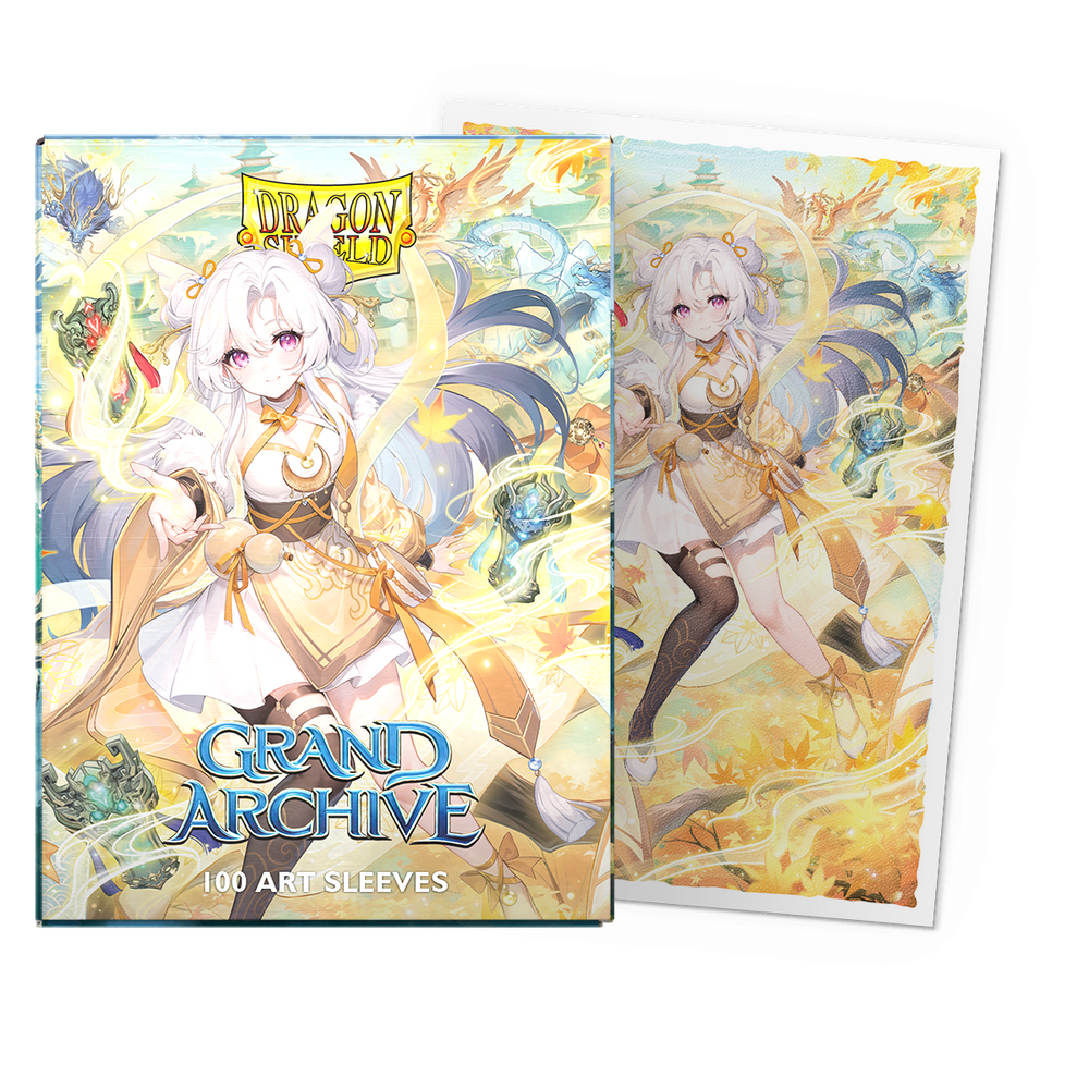 Dragon Shield: Standard 100ct Art Sleeves - Grand Archive (Guo Jia, Heaven's Favored - Matte)