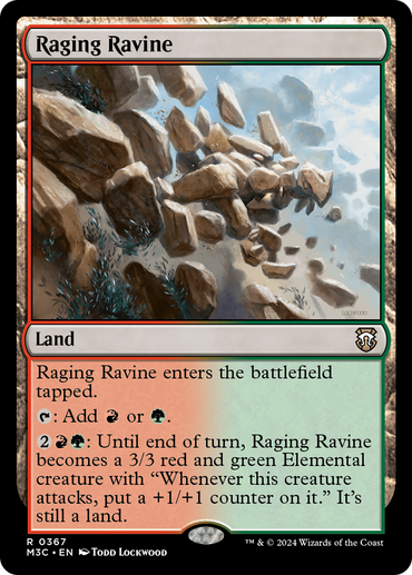 Raging Ravine (Ripple Foil) [Modern Horizons 3 Commander] 