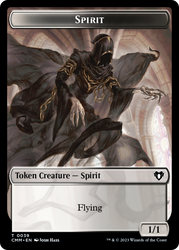 Spirit (0039) // Spider Double-Sided Token [Commander Masters Tokens] 