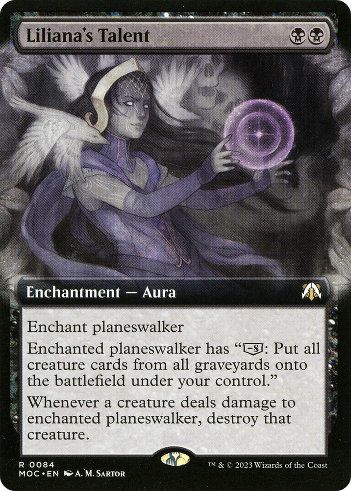 Liliana's Talent (Extended Art) [March of the Machine Commander] 