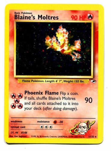 Blaine's Moltres (1/132) [Gym Heroes Unlimited] 