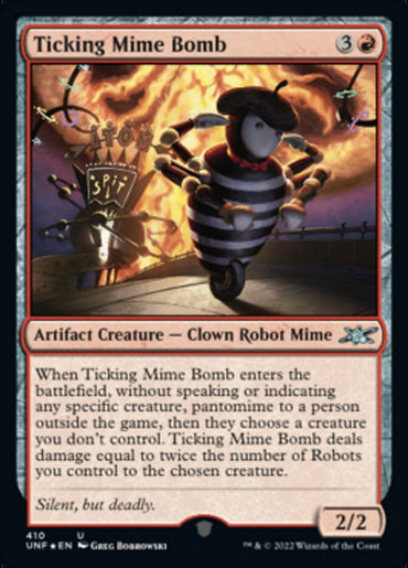 Ticking Mime Bomb (Galaxy Foil) [Unfinity] 