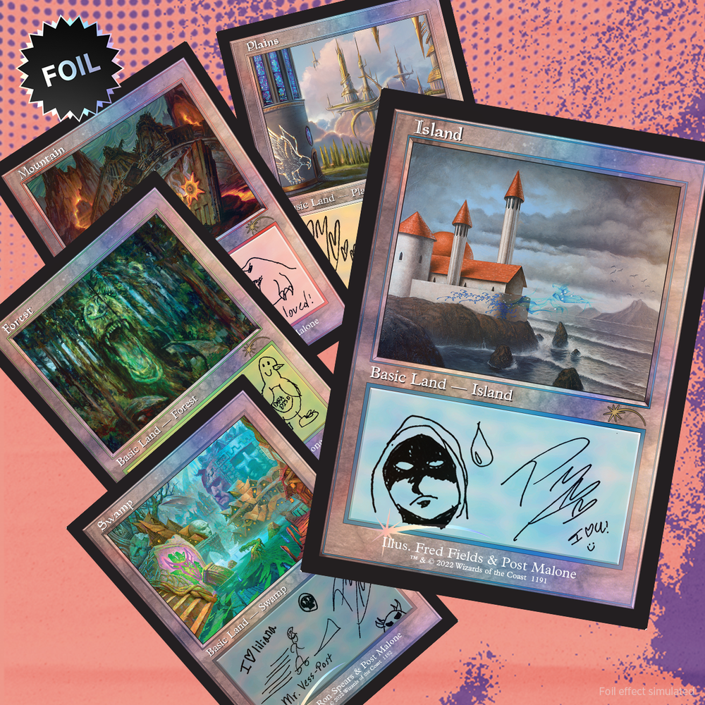 Secret Lair: Drop Series - Secret Lair x Post Malone: The Lands (Foil Edition)