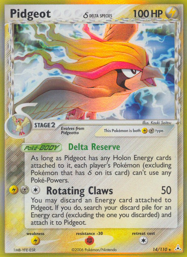 Pidgeot (14/110) (Delta Species) [EX: Holon Phantoms] 