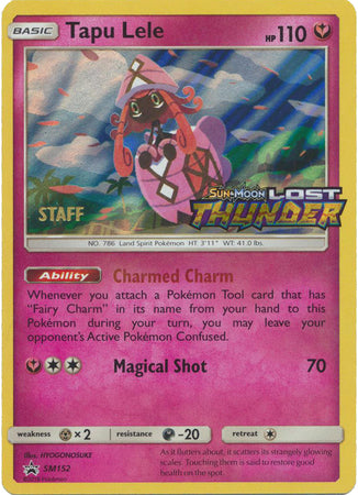 Tapu Lele (SM152) (Staff Prerelease Promo) [Sun &amp; Moon: Black Star Promos] 