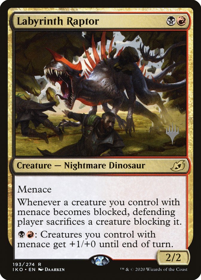 Labyrinth Raptor (Promo Pack) [Ikoria: Lair of Behemoths Promos] 