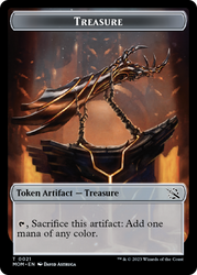 Treasure (21) // Phyrexian Hydra (11) Double-Sided Token [March of the Machine Tokens] 