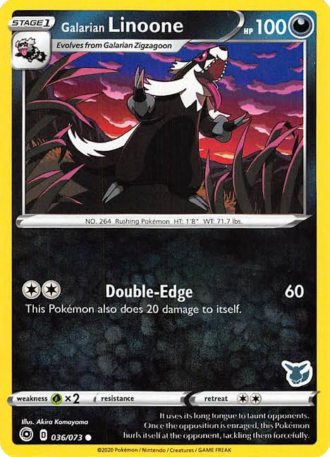 Galarian Linoone (036/073) (Eevee Deck) [Battle Academy 2022] 