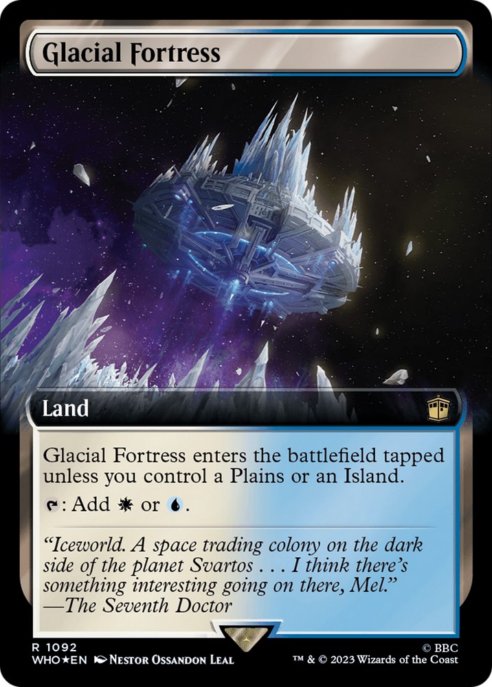 Glacial Fortress (Extended Art) (Surge Foil) [Doctor Who] 