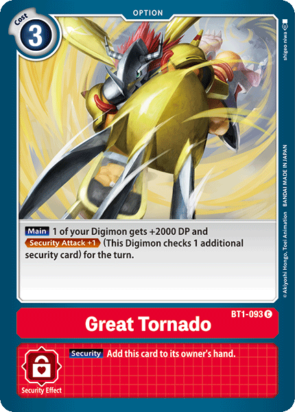 Great Tornado [BT1-093] [Release Special Booster Ver.1.0] 