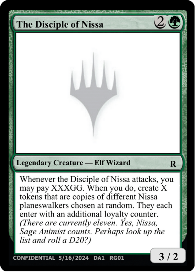 The Disciple of Nissa [Unknown Event] 