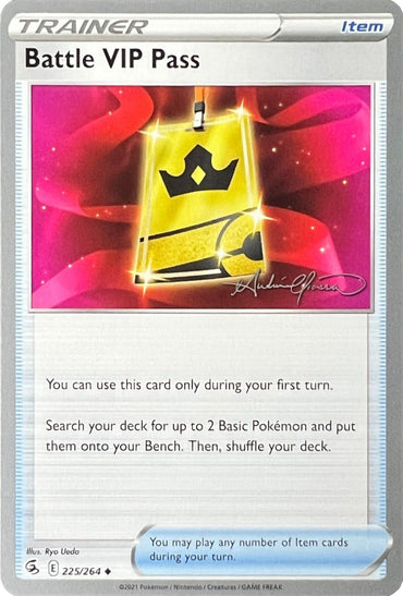 Battle VIP Pass (225/264) (The Shape of Mew - Andre Chiasson) [World Championships 2022] 
