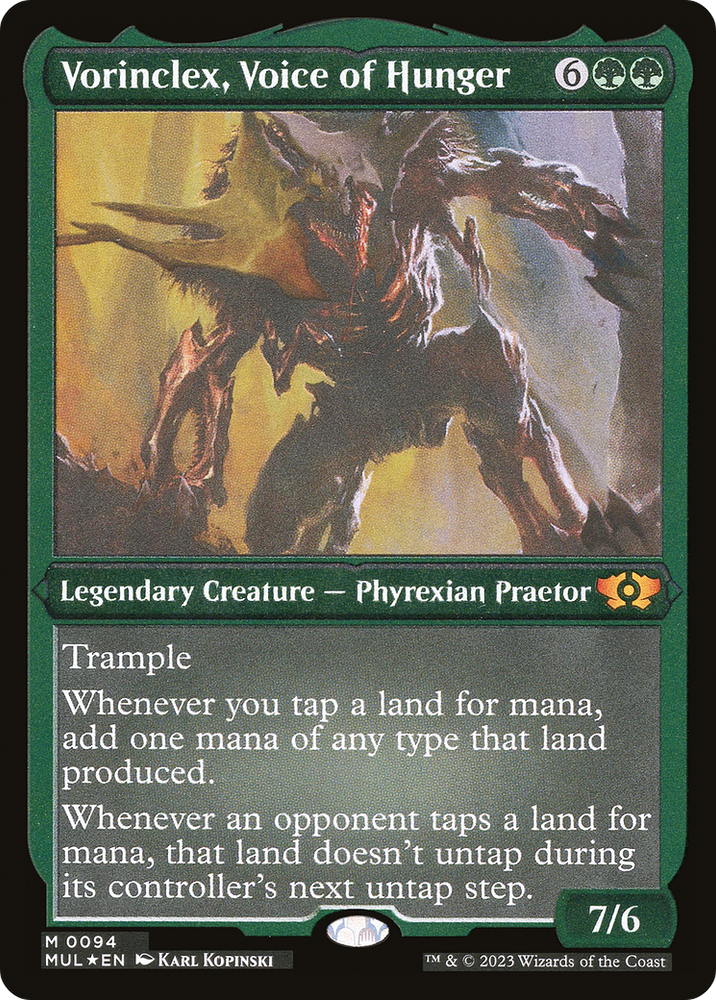 Vorinclex, Voice of Hunger (Foil Etched) [Multiverse Legends] 