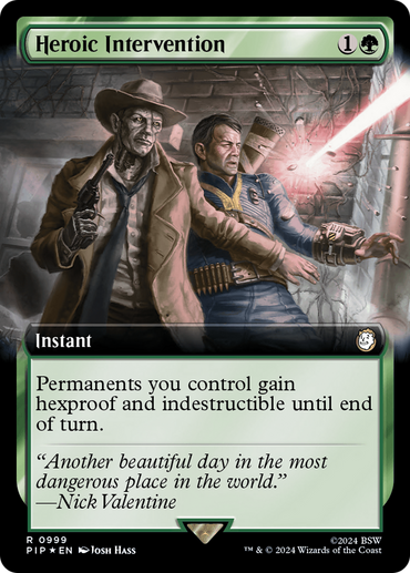 Heroic Intervention (Extended Art) (Surge Foil) [Fallout] 