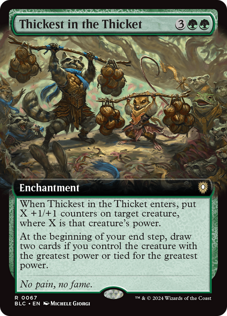 Thickest in the Thicket (Extended Art) [Bloomburrow Commander] 