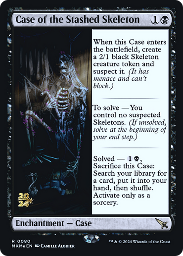 Case of the Stashed Skeleton [Murders at Karlov Manor Prerelease Promos] 