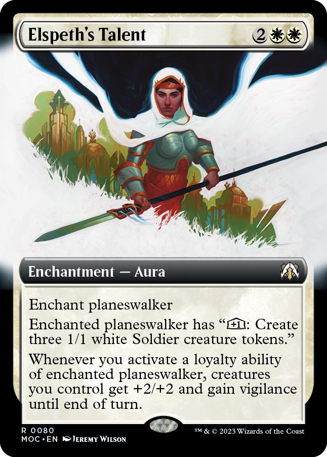 Elspeth's Talent (Extended Art) [March of the Machine Commander] 