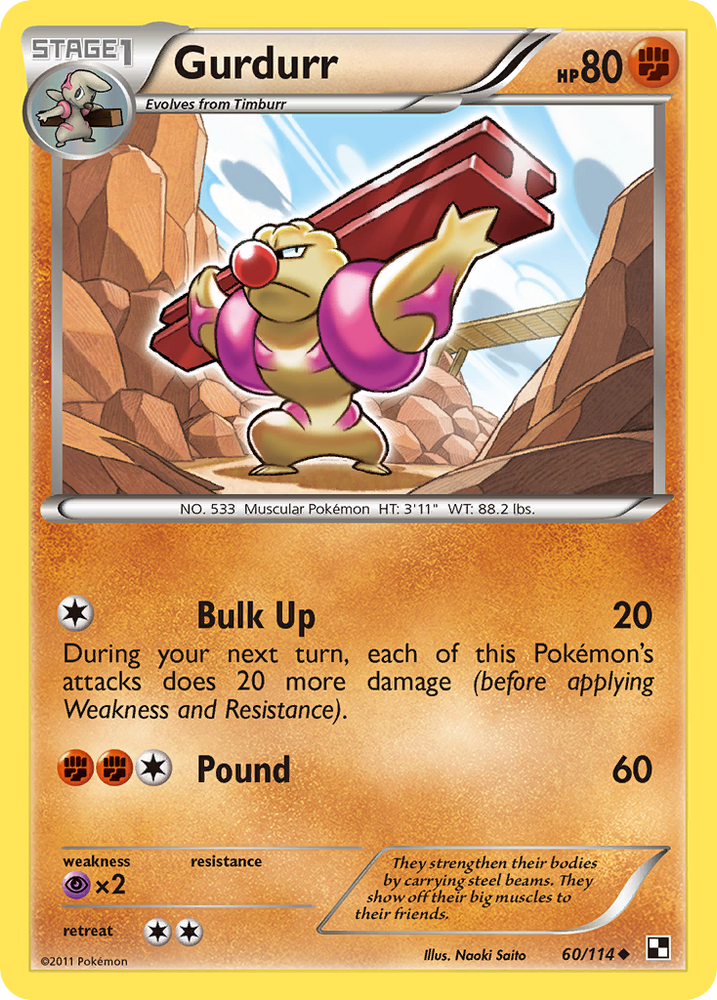 Gurdurr (60/114) [Black &amp; White: Base Set] 