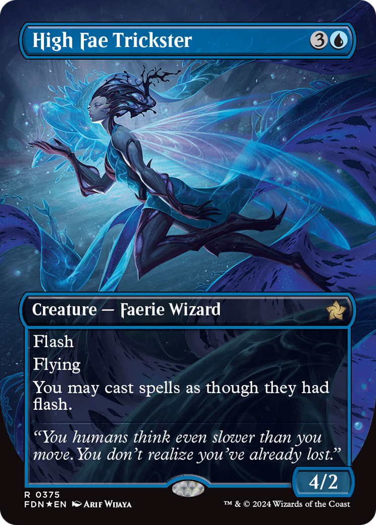 High Fae Trickster (Borderless) (Mana Foil) [Foundations] 